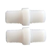 Aquintos PE Doppelnippel in 1/4 Zoll AG x 1/4 AG...