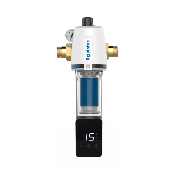 Aquintos automatik Rückspülfilter mit Druckminderer und Manometer RDXA 1 - 10 bar 1"Zoll - DN25 Hauswasserfilter Hauswasserstation