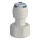 Aquintos Easy & Quick Übergangsverbinder 1/2" IG x 1/4" Schlauch für Osmoseanlage / Kühlschrank / Wasserspender