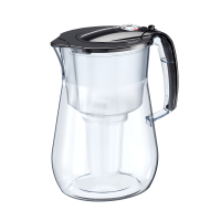 Tischwasserfilter AQUAPHOR Provence schwarz + A5 Aqualen Mg Magnesium Kartusche -Trinkwasserfilter mit 4,2 Liter Fassungsvermögen