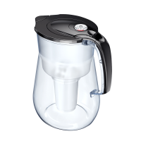 Tischwasserfilter AQUAPHOR Provence schwarz + A5 Aqualen Mg Magnesium Kartusche -Trinkwasserfilter mit 4,2 Liter Fassungsvermögen