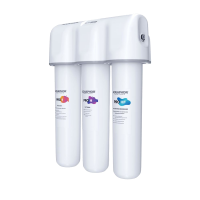 AQUAPHOR ECO PRO H TRIO Trinkwasserfiltersystem mit 1 Wege Wasserhahn Wasserenthärter mit Keimsperre und Ultrafiltration