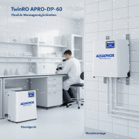 APRO-DP-60 TwinRO Kompakt Umkehrosmoseanlage - Reinstwasseranlage - Trinkwasseraufbereitung bis 5000ppm - 6000µS/cm Speisewasser