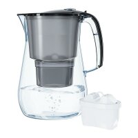 Tischwasserfilter AQUAPHOR ONYX 4,2 L in schwarz Trinkwasserfilter mit MAXPHOR+ Wasserfilter-Kartusche