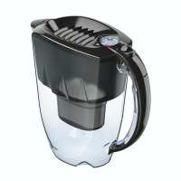 Tischwasserfilter AQUAPHOR AMETHYST 2,8 L SCHWARZ Trinkwasserfilter mit MAXPHOR+ Wasserfilter-Kartusche