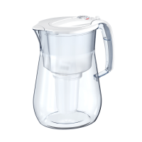 Tischwasserfilter AQUAPHOR Provence mit 2 x A5 Filterkartusche weiß Trinkwasserfilter mit 4,2 Liter Fassungsvermögen