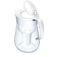 Tischwasserfilter AQUAPHOR Provence mit 2 x A5 Filterkartusche weiß Trinkwasserfilter mit 4,2 Liter Fassungsvermögen