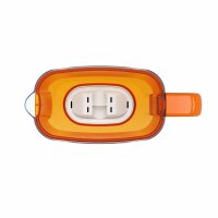 Tischwasserfilter AQUAPHOR COMPACT orange 2,4l Trinkwasserfilter mit MAXPHOR+ Wasserfilter-Kartusche für 200 Liter gefiltertes Wasser
