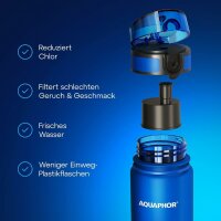 AQUAPHOR CITY Aktivkohle-Wasserfilter für CITY Wasserfilter-Trinkflaschen 2 Stück für 2  x 150 LIter gefiltertes Wasser