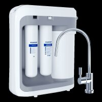AQUAPHOR RO-202S Umkehrosmoseanlage - Reverse Osmosis System für 380 Liter am Tag mit Keimsperre und Mineralisierung - 5 Liter Wasserspeicher und 1 Wege Entnahmehahn inkl. zusätzlicher K1,K2 und K7BM Ersatzfilter