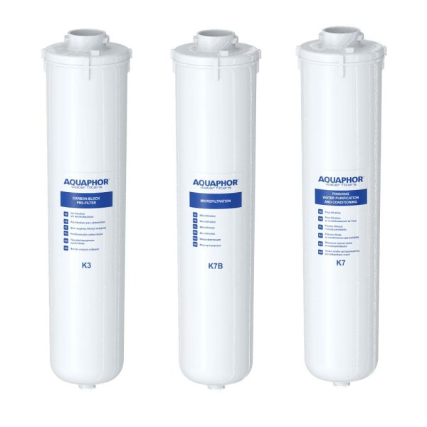 AQUAPHOR Crystal ECO Trio Wasserfilter Set K3 - K7B - K7