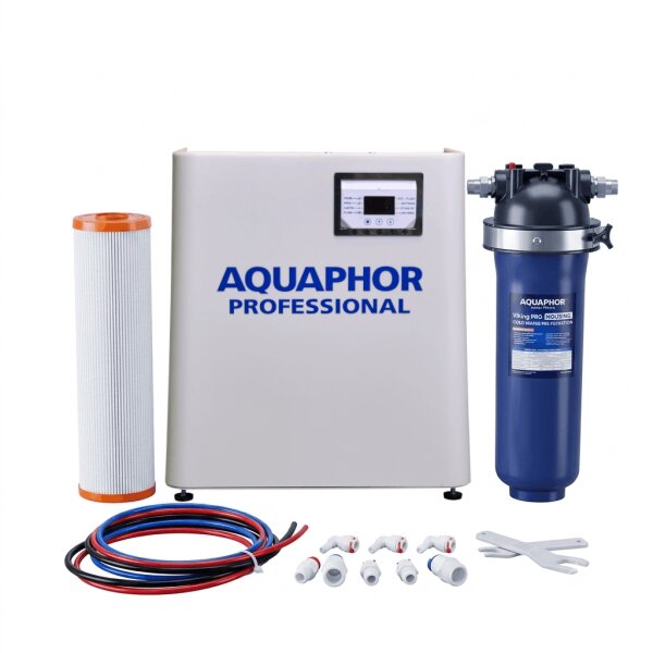 Zweistufige Umkehrosmoseanlage OsmoControl TwinRO-DP-60 | 60 l/h | Maximale Entmineralisierung für Labor & Industrie | Double-Pass-System