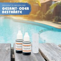 Wasserhärte messen Wasserhärte bestimmen Titrierlösung in °dH Wasserhärtemessbesteck Aquintos Doppelpackung