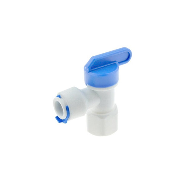 Aquintos Absperrhahn 1/4" IG x 1/4" Easy Quick Schlauch für Drucktanks mit 1/4" AG Anschluss